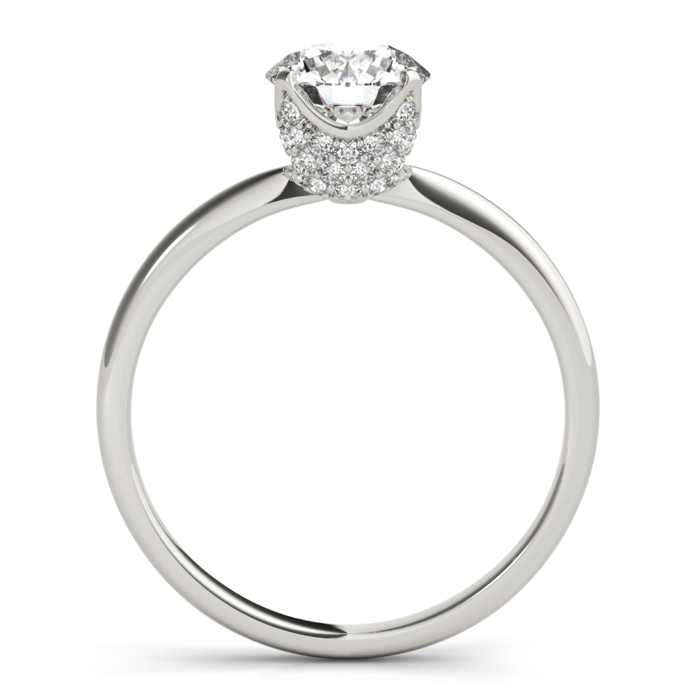 1 CT Round Diamond Solitaire Engagement Ring