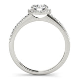 Round Diamond Halo Engagement Ring