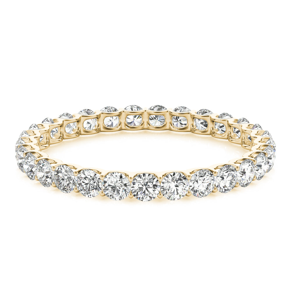 18K Yellow Gold Multi-Diamond Wedding Band