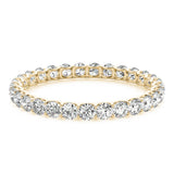 18K Yellow Gold Multi-Diamond Wedding Band