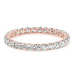 18K Rose Gold 3/4 CT Diamond Wedding Band