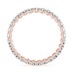 18K Rose Gold 3/4 CT Diamond Wedding Band