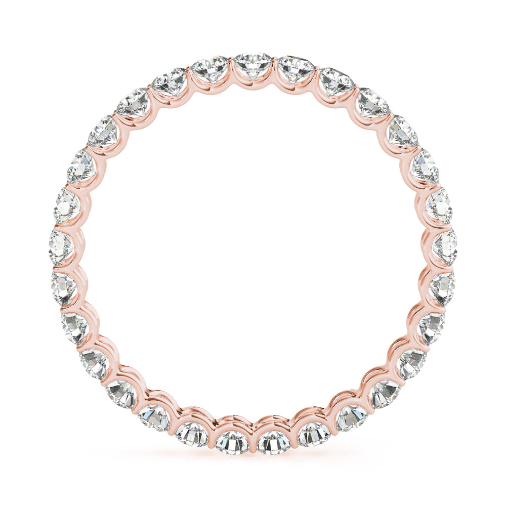 Rose Gold 0.78 CT Diamond Wedding Band