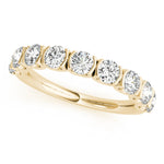 14K Yellow Gold 0.75ctw Round Diamond Wedding Band
