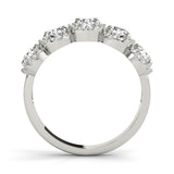 14K White Multi-Diamond Wedding Ring