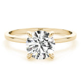 18K Yellow Gold 1 CT Diamond Halo Engagement Ring