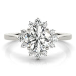 Diamond Round Halo Engagement Ring