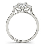 Diamond Round Halo Engagement Ring