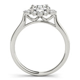 Diamond Round Halo Engagement Ring