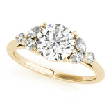 14K Yellow Gold Diamond Engagement Ring 1.33ctw