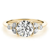 14K Yellow Gold Diamond Engagement Ring 1.33ctw