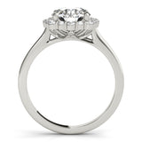 Round Diamond Halo Engagement Ring