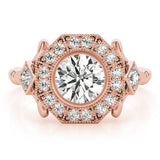 14K Rose Gold 1.33ctw Round Diamond Engagement Ring