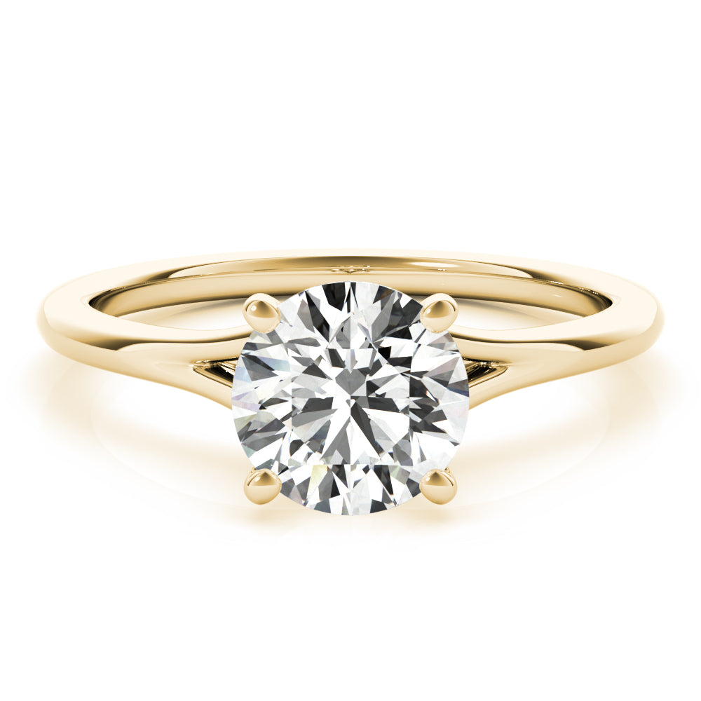 18K Yellow Gold 1ct Diamond Solitaire Engagement Ring