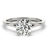 1.0 CT Round Diamond Solitaire Engagement Ring