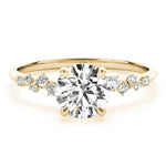 14K Yellow Gold 1 CT Diamond Engagement Ring