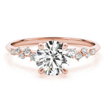 14K Rose Gold 1ct Diamond Engagement Ring
