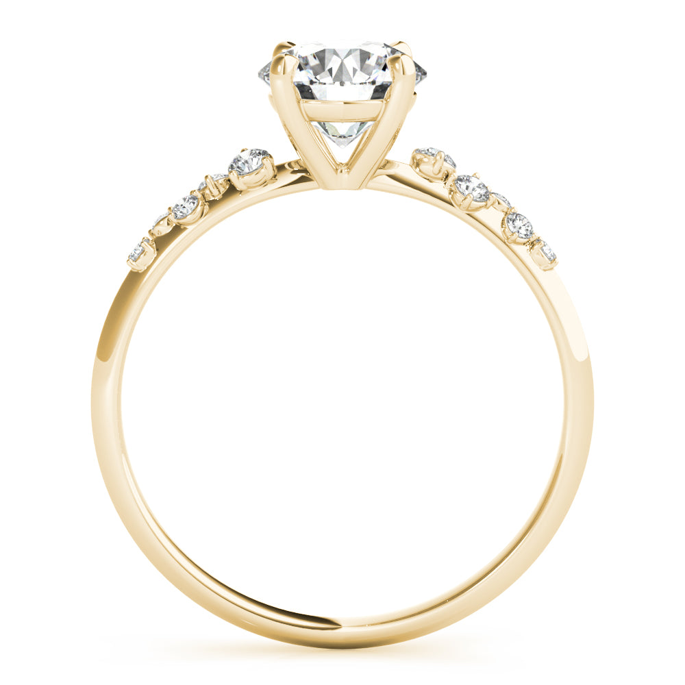 14K Yellow Gold 1 CT Diamond Engagement Ring