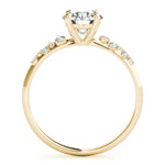 14K Yellow Gold 1 CT Diamond Engagement Ring