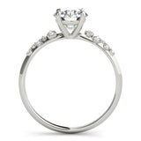 14K Gold Round Diamond Engagement Ring