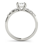 Emerald Diamond Engagement Ring