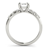 Emerald Diamond Engagement Ring