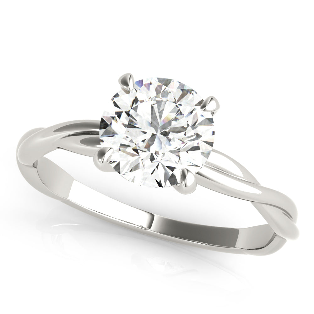 1.0 CT Round Diamond Solitaire Engagement Ring