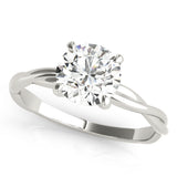 1.0 CT Round Diamond Solitaire Engagement Ring
