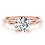 14K Rose Gold 1 CT Diamond Engagement Ring