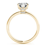 14K Yellow Gold 1 CT Diamond Halo Engagement Ring