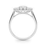 Round Diamond Halo Engagement Ring in Premium Setting