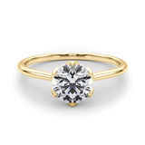14K Yellow Gold 1ct Diamond Solitaire Engagement Ring