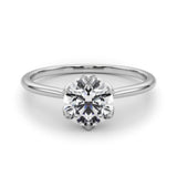 1.0 CT Round Diamond Engagement Solitaire Ring
