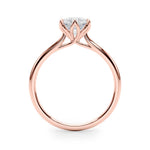 18K Rose Gold 1ct Diamond Engagement Solitaire Ring