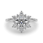 Round Diamond Halo Engagement Ring | 1.0 CT