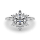 Round Diamond Halo Engagement Ring | 1.0 CT