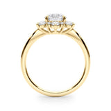 18K Yellow Gold 1.5ctw Round Diamond Engagement Ring