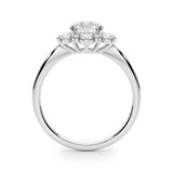Round Diamond Halo Engagement Ring | 1.0 CT