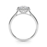 Round Diamond Halo Engagement Ring