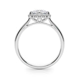 Round Diamond Halo Engagement Ring