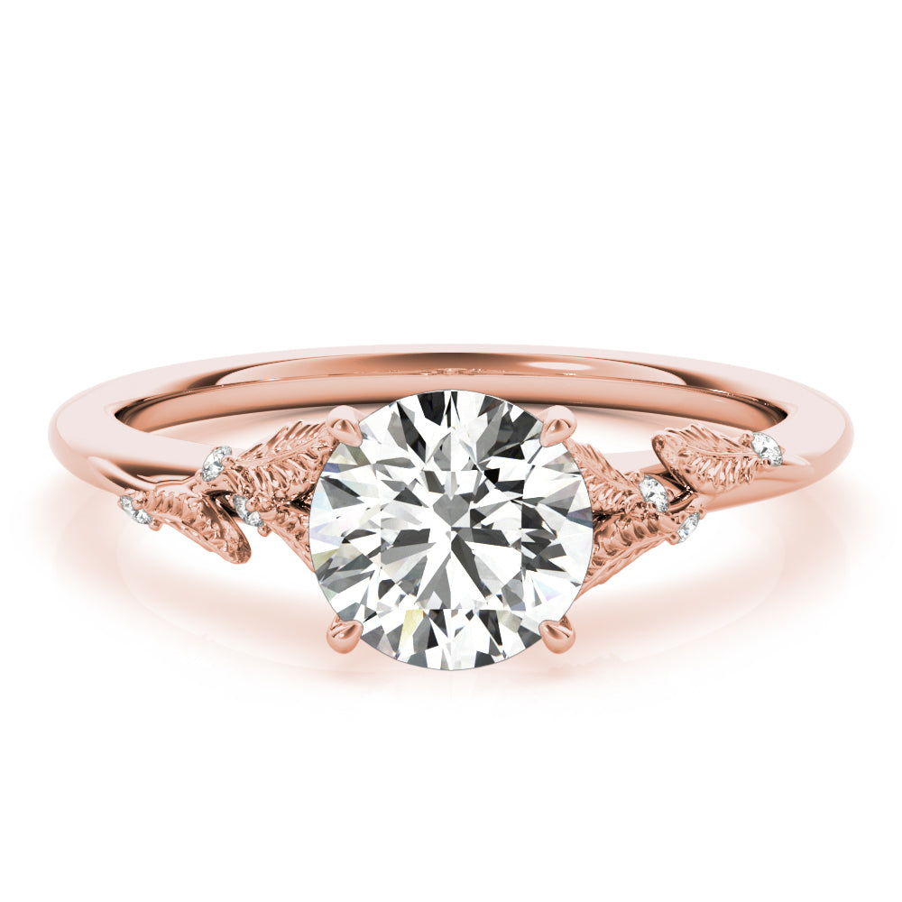 14K Rose Gold 1 CT Diamond Engagement Ring