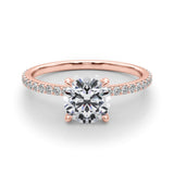 18K Rose Gold 1.33ctw Round Diamond Engagement Ring