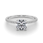 Diamond Round Halo Engagement Ring