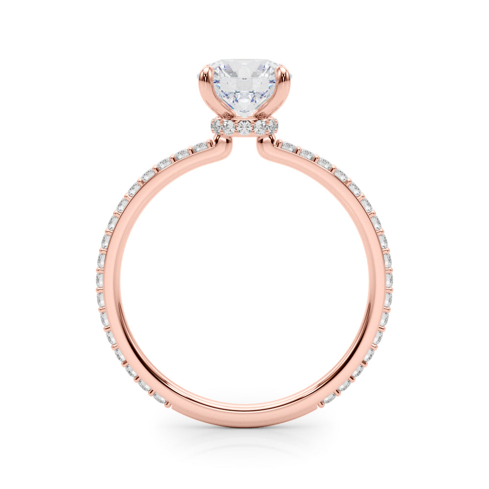 18K Rose Gold 1.33ctw Round Diamond Engagement Ring