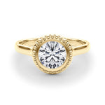18K Yellow Gold 1 CT Diamond Engagement Ring