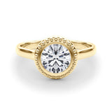 18K Yellow Gold 1 CT Diamond Engagement Ring