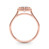18K Rose Gold 1ct Diamond Engagement Solitaire Ring