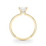 14K Yellow Gold 1 CT Diamond Halo Engagement Ring