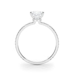 Diamond Halo Square Center Engagement Ring