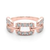 14K Rose Gold Multi-Diamond Ring